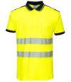PW1003 T180 Portwest PW3 Hi-Vis Polo Shirt Yellow / Black colour image